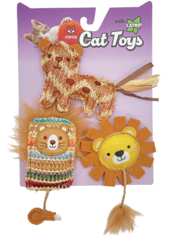 Fofos Interactive Chic Cat Toy - 3 Pc